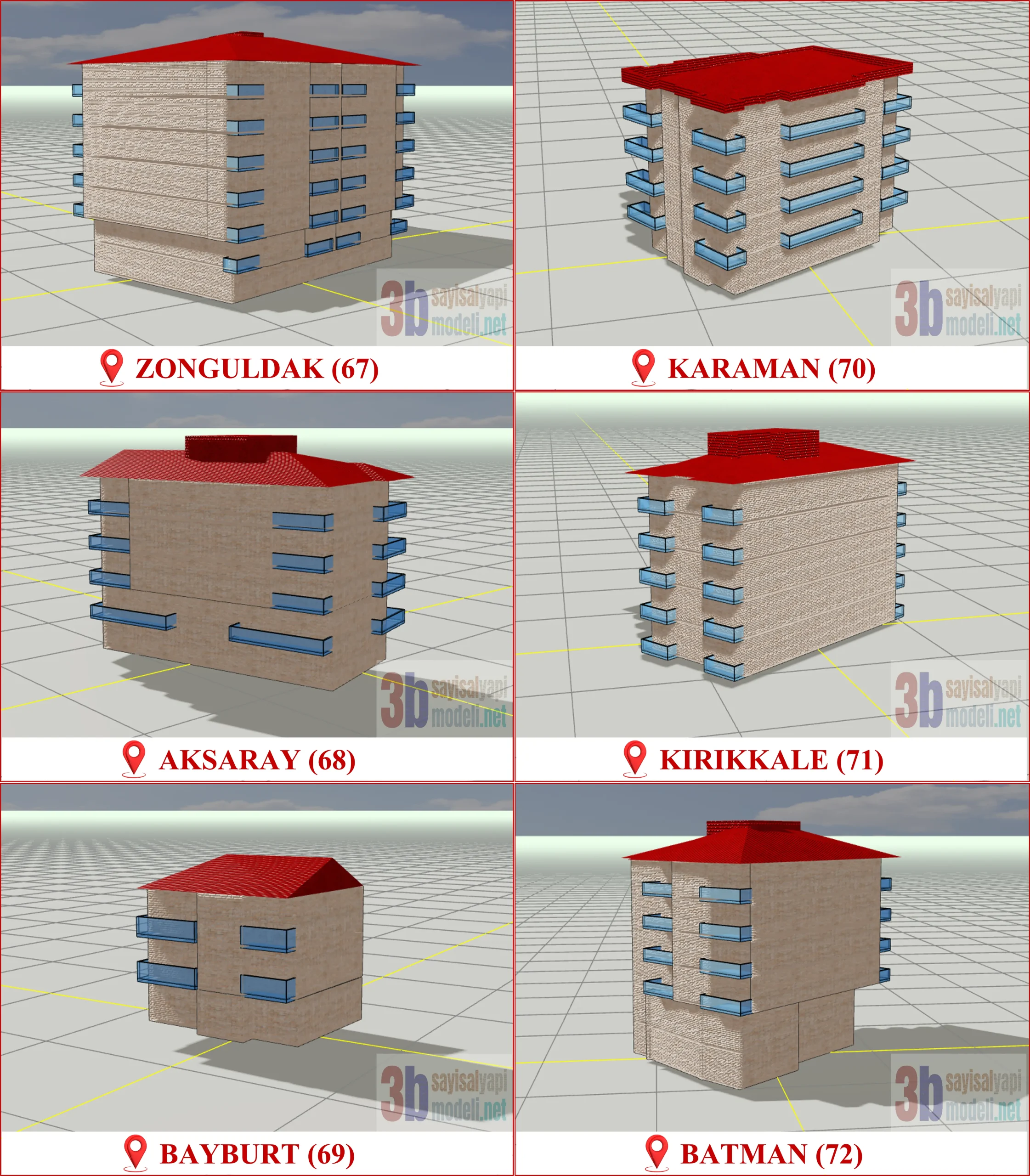3 Boyutlu (3B) Sayısal Yapı Modeli Üretimi, Türkiye Genelinde TKGM Standartlarında Dijital Bina Üretim Rehberine Tam Uyumlu CityGML Üretimi