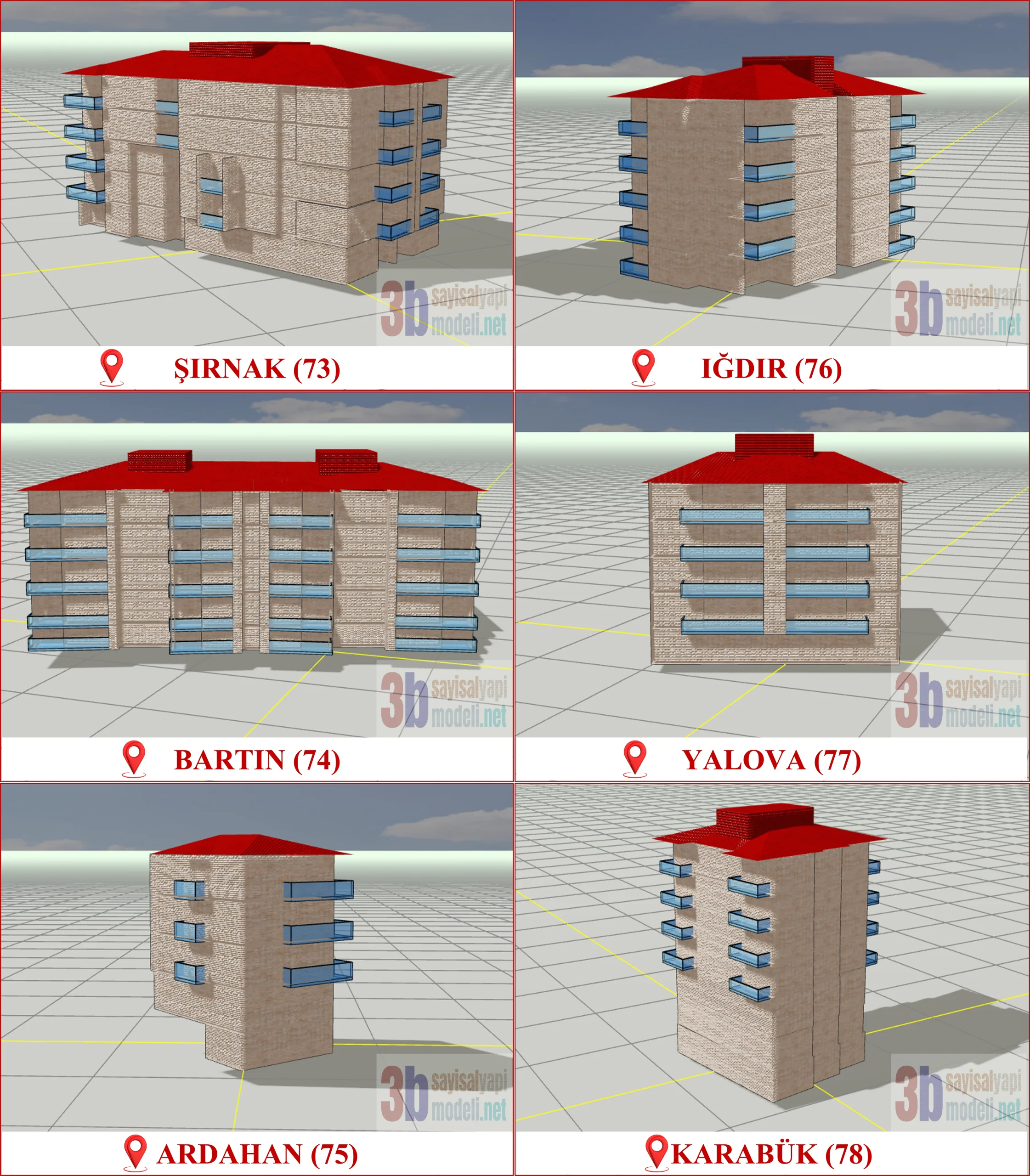 3 Boyutlu (3B) Sayısal Yapı Modeli Üretimi, Türkiye Genelinde TKGM Standartlarında Dijital Bina Üretim Rehberine Tam Uyumlu CityGML Üretimi