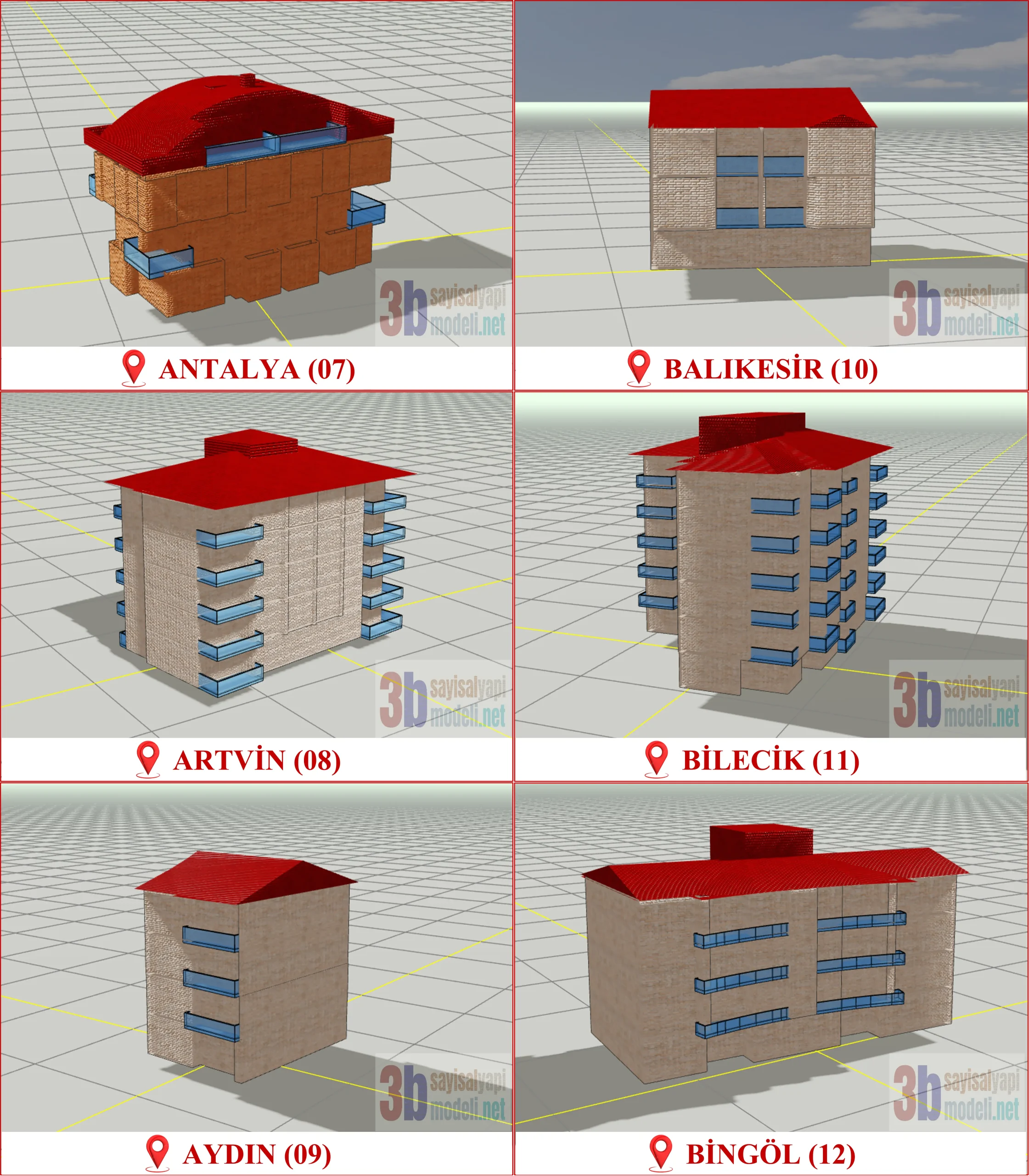 3 Boyutlu (3B) Sayısal Yapı Modeli Üretimi, Türkiye Genelinde TKGM Standartlarında Dijital Bina Üretim Rehberine Tam Uyumlu CityGML Üretimi
