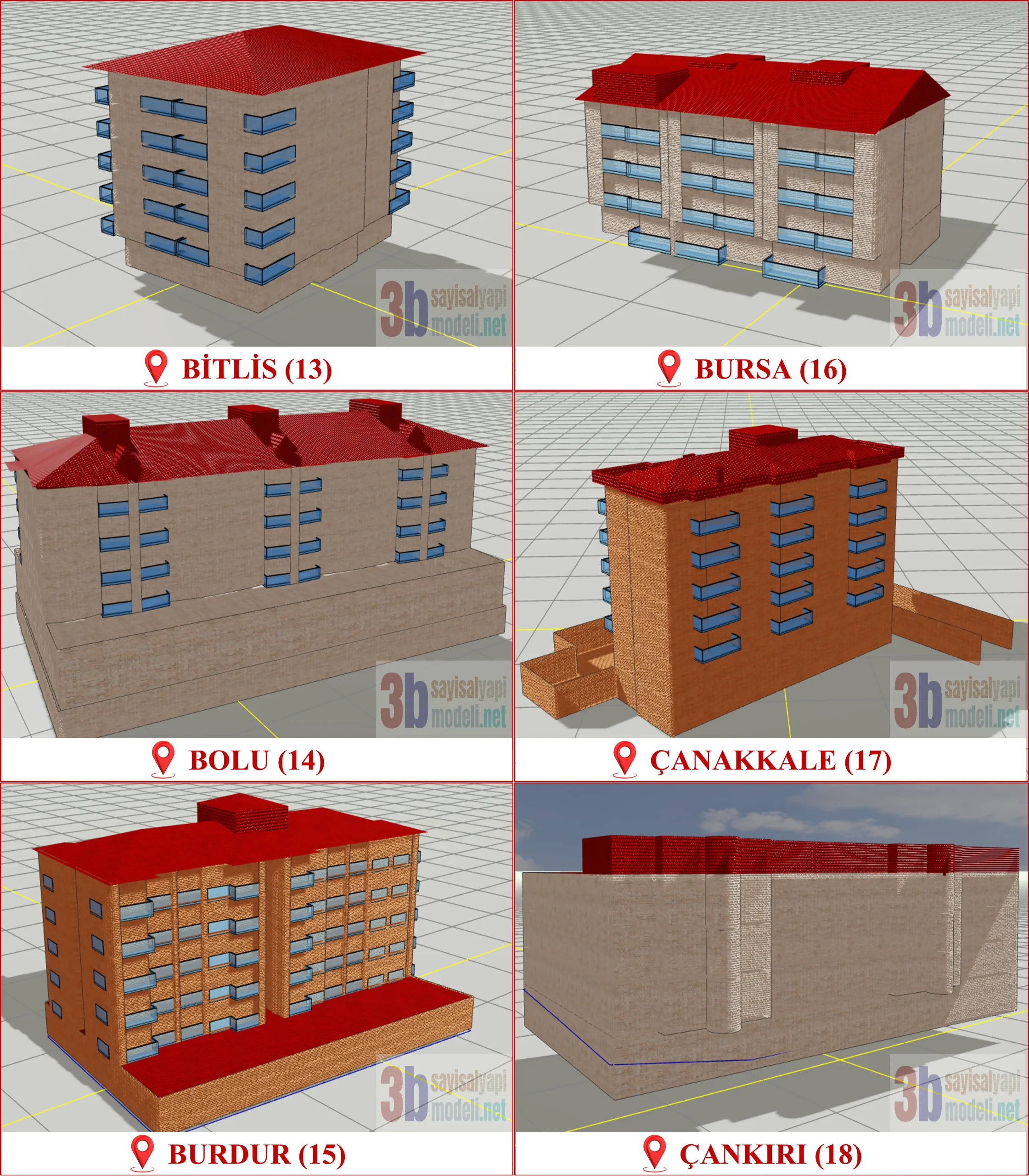 3 Boyutlu (3B) Sayısal Yapı Modeli Üretimi, Türkiye Genelinde TKGM Standartlarında Dijital Bina Üretim Rehberine Tam Uyumlu CityGML Üretimi