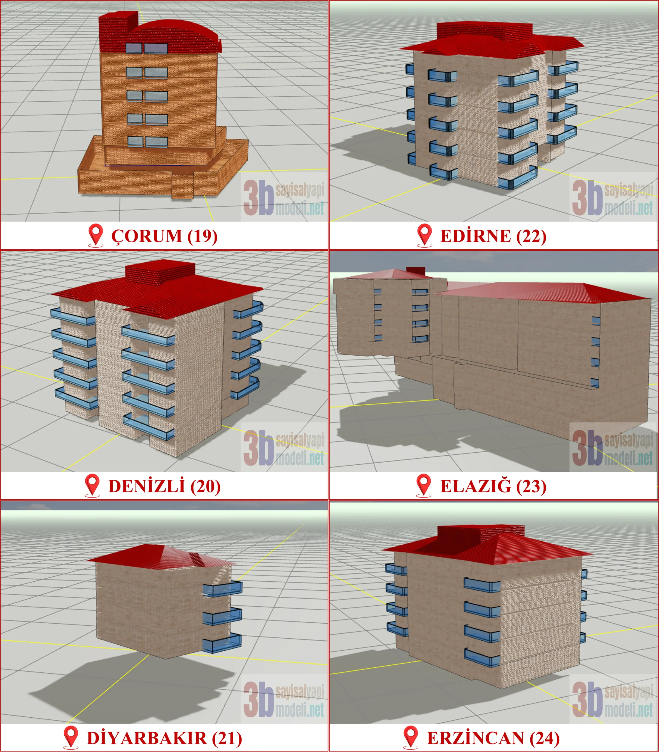 3 Boyutlu (3B) Sayısal Yapı Modeli Üretimi, Türkiye Genelinde TKGM Standartlarında Dijital Bina Üretim Rehberine Tam Uyumlu CityGML Üretimi