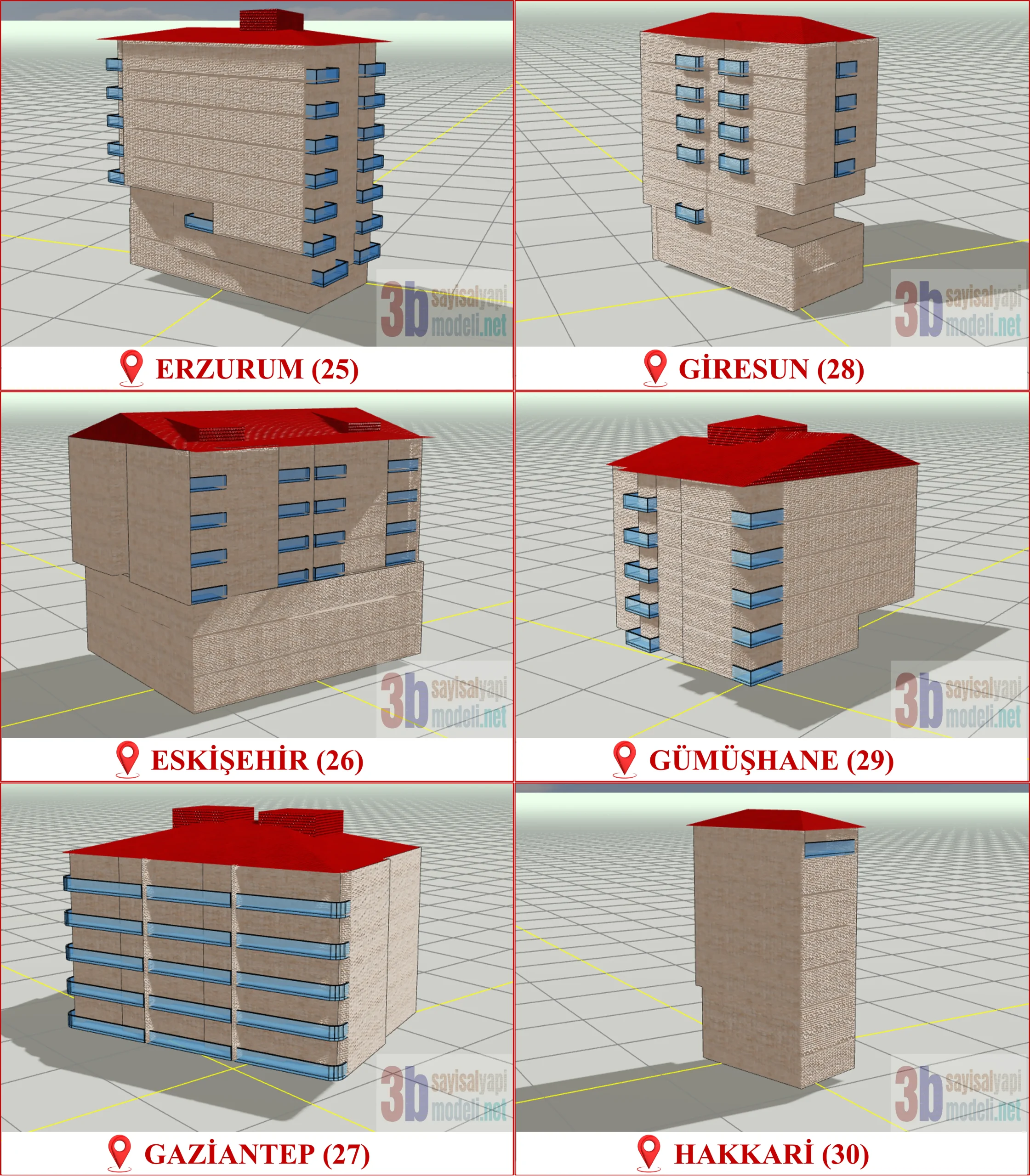 3 Boyutlu (3B) Sayısal Yapı Modeli Üretimi, Türkiye Genelinde TKGM Standartlarında Dijital Bina Üretim Rehberine Tam Uyumlu CityGML Üretimi