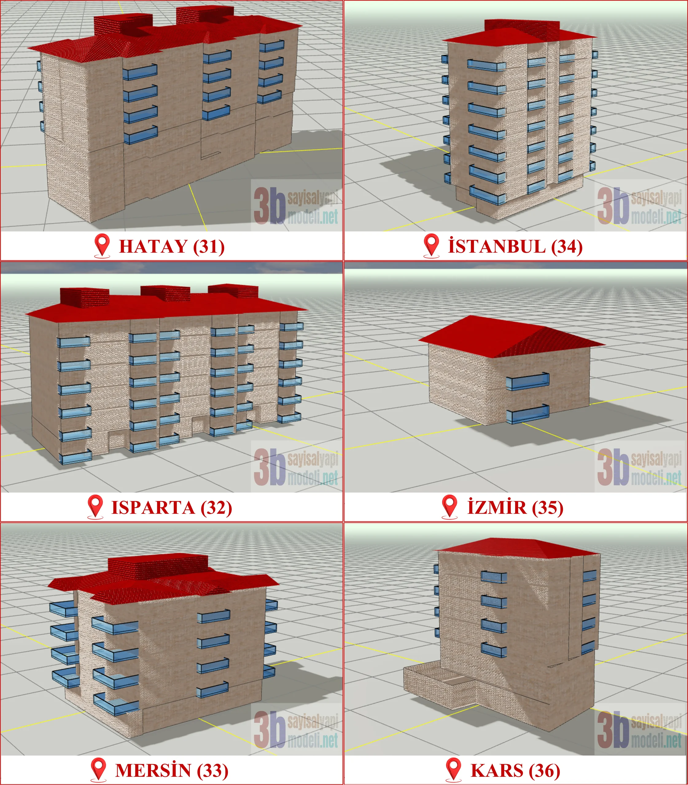 3 Boyutlu (3B) Sayısal Yapı Modeli Üretimi, Türkiye Genelinde TKGM Standartlarında Dijital Bina Üretim Rehberine Tam Uyumlu CityGML Üretimi