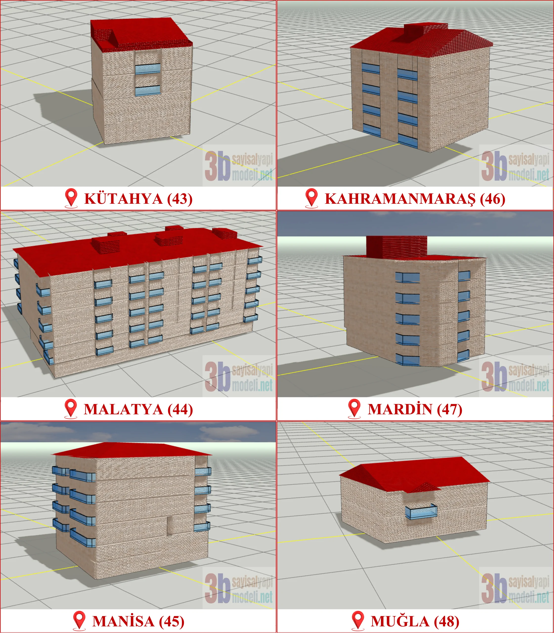 3 Boyutlu (3B) Sayısal Yapı Modeli Üretimi, Türkiye Genelinde TKGM Standartlarında Dijital Bina Üretim Rehberine Tam Uyumlu CityGML Üretimi