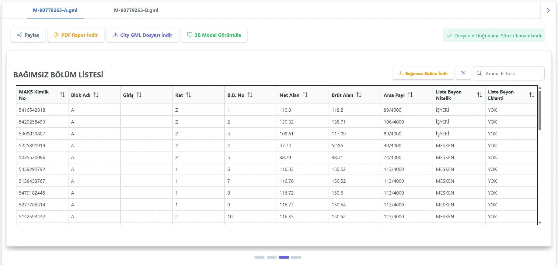3 Boyutlu (3B) Sayısal Yapı Modeli Üretimi, Türkiye Genelinde TKGM Standartlarında Dijital Bina Üretim Rehberine Tam Uyumlu CityGML Üretimi