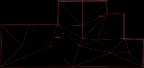 Dubleks Yapı için 3 Boyutlu Sayısal Yapı Modeli Örneği - Çatı Çizimi
