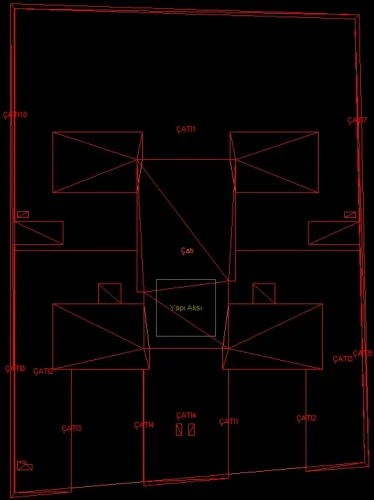 Çatı Katlı Yapı için Örnek 3 Boyutlu Sayısal Yapı Modeli Projesi