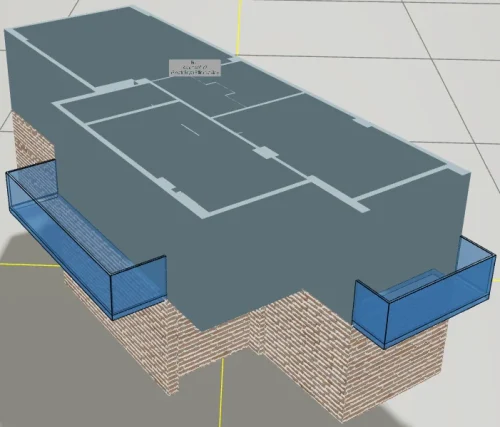 Dubleks Yapı için 3 Boyutlu Sayısal Yapı Modeli Örneği - Dubleks Kat