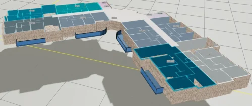 Oval Balkonlu ve L Tipi Yapı için 3 Boyutlu Sayısal Yapı Modeli Örneği