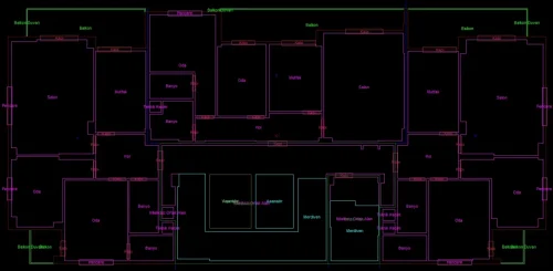 Ortak Teraslı Çatıya Sahip Yapı için 3 Boyutlu Sayısal Yapı Modeli Örneği - Kat Planı Çizimi