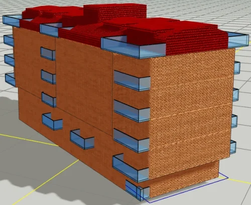 Tonoz Çatılı Yapı için 3 Boyutlu Sayısal Yapı Modeli Örneği