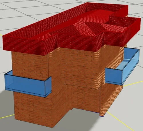 Dubleks Yapı için 3 Boyutlu Sayısal Yapı Modeli Örneği