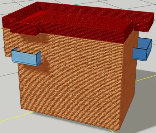 Tripleks Villa için 3 Boyutlu Sayısal Yapı Modeli Örneği